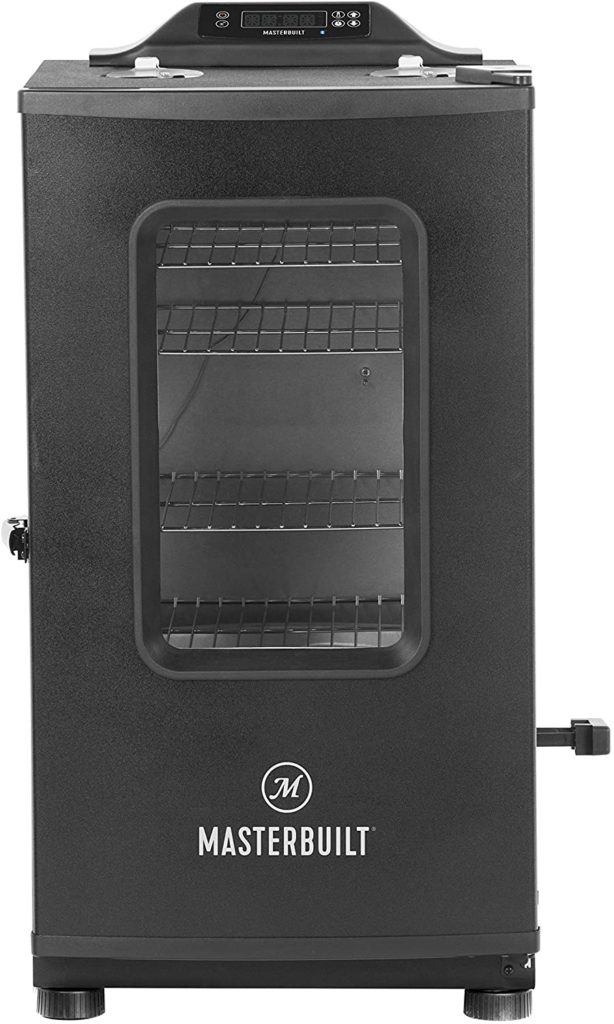best electric smoker for beginners 2021-Masterbuilt MB20073519 Bluetooth Digital Electric Smoker with Broiler